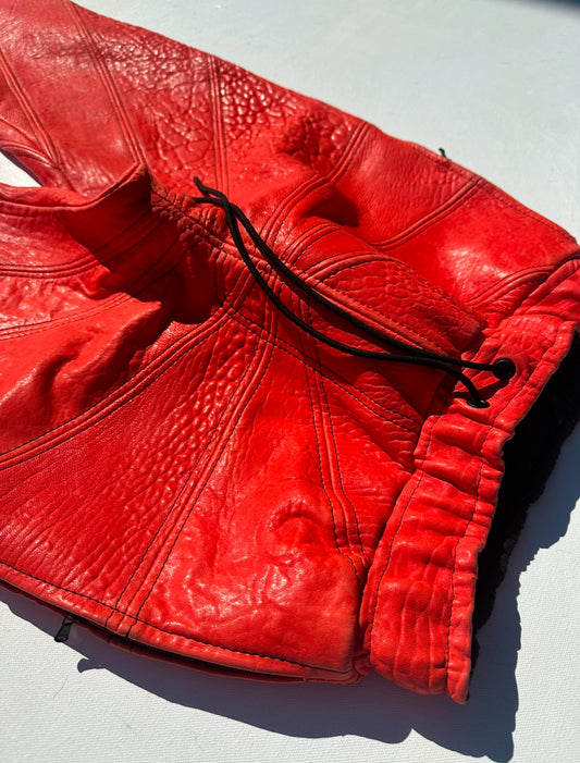 Leather Spiral Pants